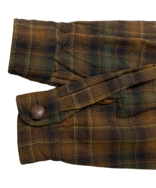 PENDLETON（ペンドルトン）PENDLETON (ペンドルトン) PENDLETON　ウールテーラードジャケット ブラウン×グリーン サイズ:Mの古着・服飾アイテム
