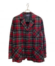 PENDLETON（ペンドルトン）の古着「PENDLETON　ウールテーラードジャケット」｜グレー×レッド