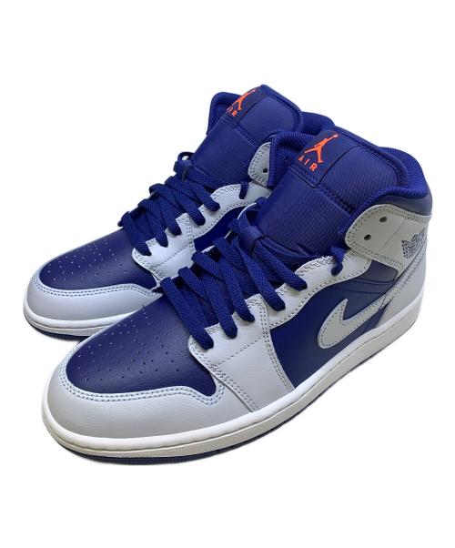 NIKE（ナイキ）NIKE (ナイキ) NIKE　グレー×ブルー　Air Jordan 1 Mid 