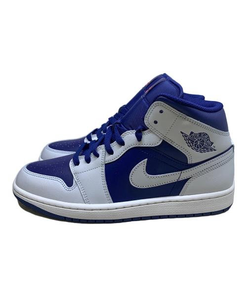 NIKE（ナイキ）NIKE (ナイキ) NIKE　グレー×ブルー　Air Jordan 1 Mid 