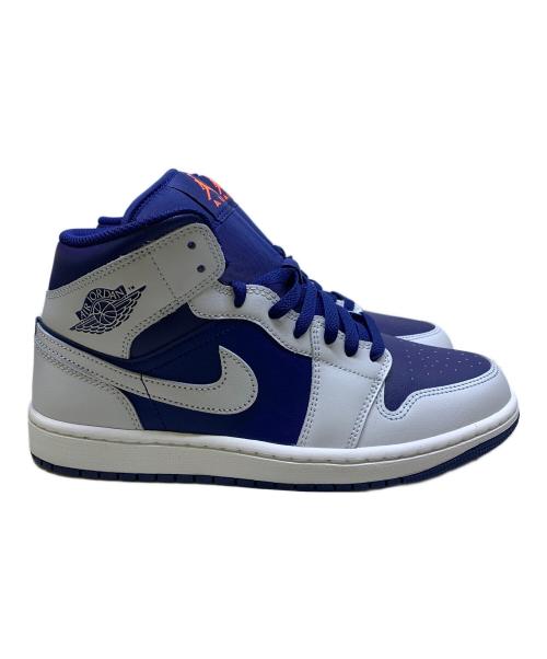 NIKE（ナイキ）NIKE (ナイキ) NIKE　グレー×ブルー　Air Jordan 1 Mid 