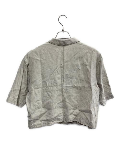 KAGURE（カグレ）KAGURE (カグレ) kagure　ハーフスリーブダブルジャケット ベージュ サイズ:FREEの古着・服飾アイテム