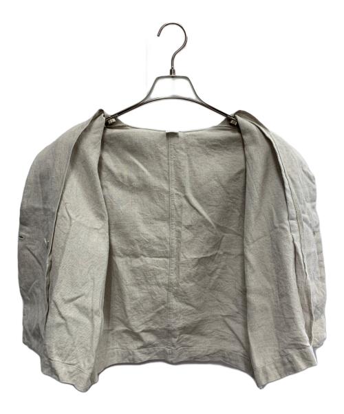 KAGURE（カグレ）KAGURE (カグレ) kagure　ハーフスリーブダブルジャケット ベージュ サイズ:FREEの古着・服飾アイテム