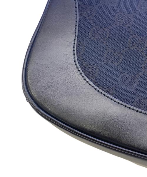 GUCCI（グッチ）GUCCI (グッチ) GUCCI　GG　ジャッキー　ネイビー×ブラック　ワンショルダーバッグ ネイビー×ブラックの古着・服飾アイテム