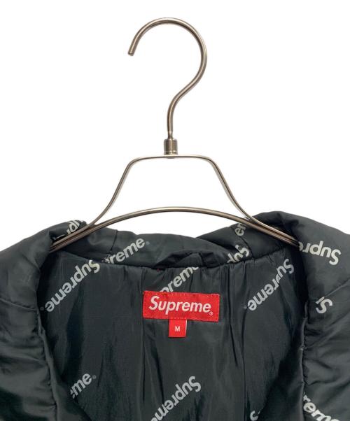 SUPREME（シュプリーム）SUPREME (シュプリーム) HOODED LOGO HALF ZIP POLLOVER ブラック サイズ:Mの古着・服飾アイテム