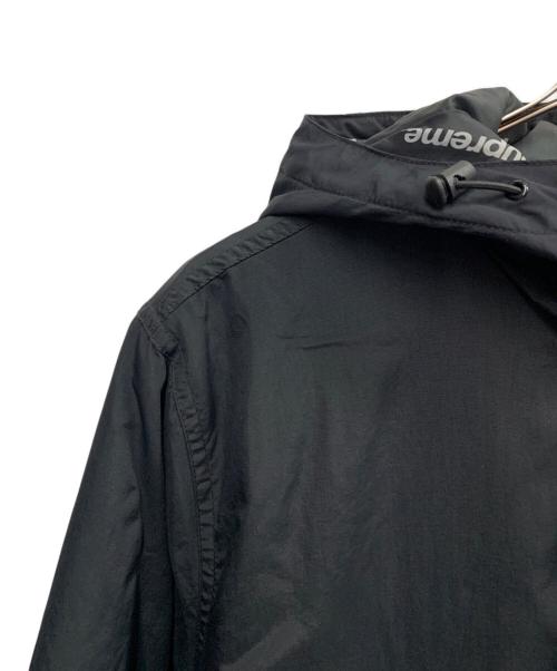 SUPREME（シュプリーム）SUPREME (シュプリーム) HOODED LOGO HALF ZIP POLLOVER ブラック サイズ:Mの古着・服飾アイテム