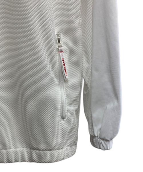 Hysteric Glamour（ヒステリックグラマー）Hysteric Glamour (ヒステリックグラマー) Hysteric Glamour　メッシュジップパーカー ホワイト サイズ:Freeの古着・服飾アイテム