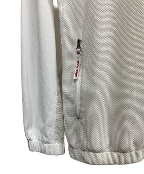 Hysteric Glamour（ヒステリックグラマー）Hysteric Glamour (ヒステリックグラマー) Hysteric Glamour　メッシュジップパーカー ホワイト サイズ:Freeの古着・服飾アイテム