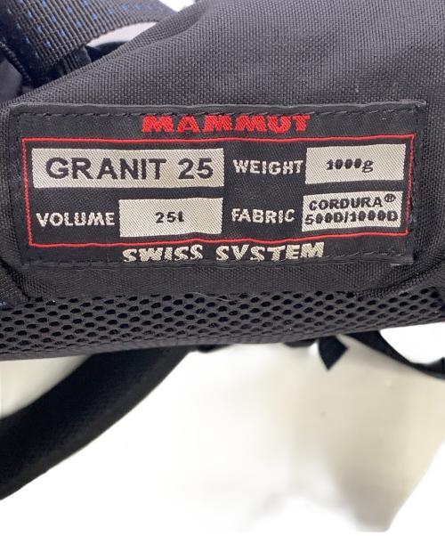MAMMUT（マムート）MAMMUT (マムート) MAMMUT　GRANIT 25　ブラック　バックパック ブラックの古着・服飾アイテム