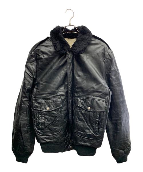 cooper（クーパー）cooper (クーパー) COOPER　G-1フライトジャケット ブラック サイズ:XLの古着・服飾アイテム