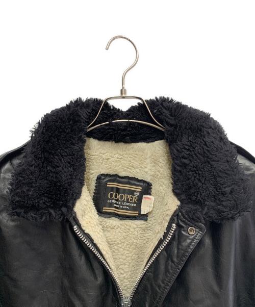 cooper（クーパー）cooper (クーパー) COOPER　G-1フライトジャケット ブラック サイズ:XLの古着・服飾アイテム