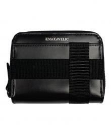 MAKAVELIC（マキャベリック）の古着「MAKAVELIC　ブラック　2連ミニウォレット」｜ブラック