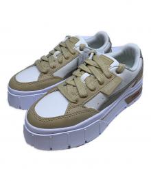 PUMA（プーマ）の古着「PUMA　ベージュ×ホワイト　MAYZE STACK LUXE　ローカットスニーカー」｜ベージュ×ホワイト