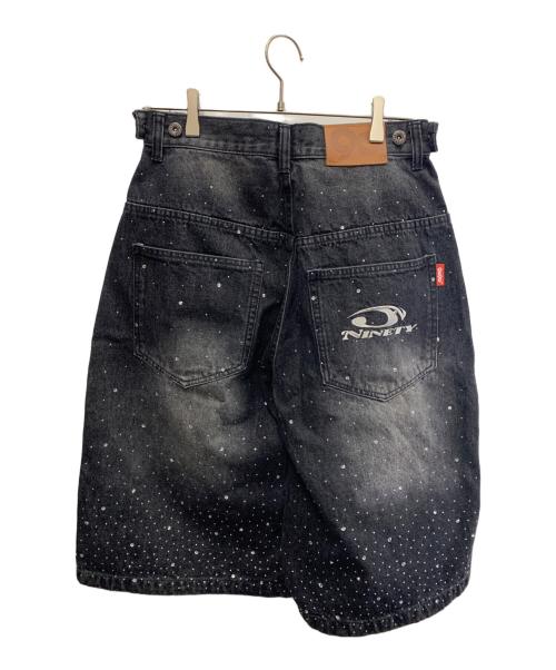 9090（9090）9090 (9090) 9090　ユニセックス　ハーフパンツ ブラック サイズ:Mの古着・服飾アイテム