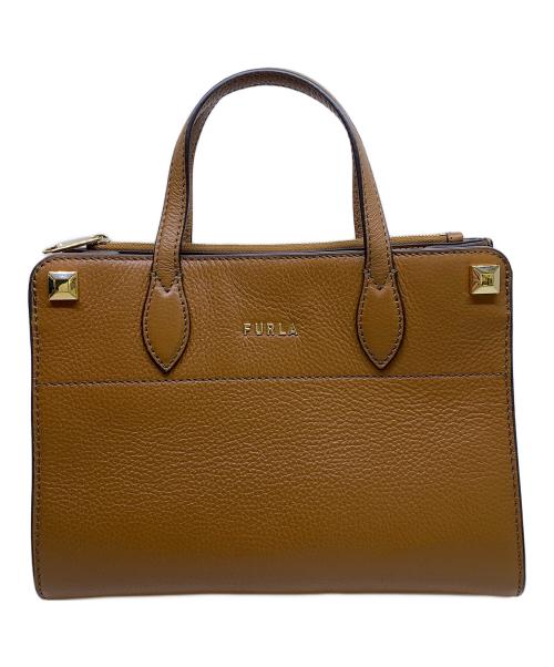 FURLA（フルラ）FURLA (フルラ) FURLA　アフロディーテSトート　ブラウン　2WAYショルダーバッグ ブラウンの古着・服飾アイテム