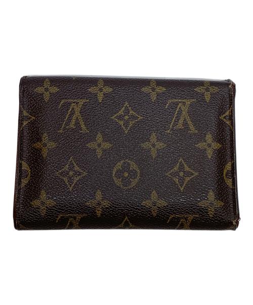 LOUIS VUITTON（ルイ ヴィトン）LOUIS VUITTON (ルイ ヴィトン) LOUIS VUITTON　モノグラム　ポルトトレゾール エテュイパピエ　3つ折り財布 ブラウンの古着・服飾アイテム