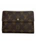 LOUIS VUITTON（ルイ ヴィトン）の古着「LOUIS VUITTON　モノグラム　ポルトトレゾール エテュイパピエ　3つ折り財布」｜ブラウン