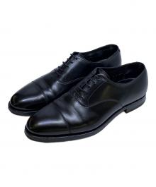 Crockett & Jones（クロケット＆ジョーンズ）の古着「Crockett & Jones　	ブラック　KENT　ストレートチップシューズ」｜ブラック