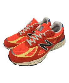 NEW BALANCE（ニューバランス）の古着「NEW BALANCE　オレンジ×レッド　Made in USA 990v4　スニーカー」｜オレンジ×レッド
