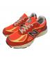 NEW BALANCE（ニューバランス）の古着「NEW BALANCE　オレンジ×レッド　Made in USA 990v4　スニーカー」｜オレンジ×レッド