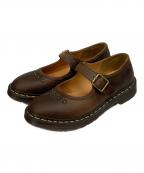 Dr.Martensドクターマーチン）の古着「Dr.Martens　ブラウン　フラワー メリージェーン シューズ」｜ブラウン