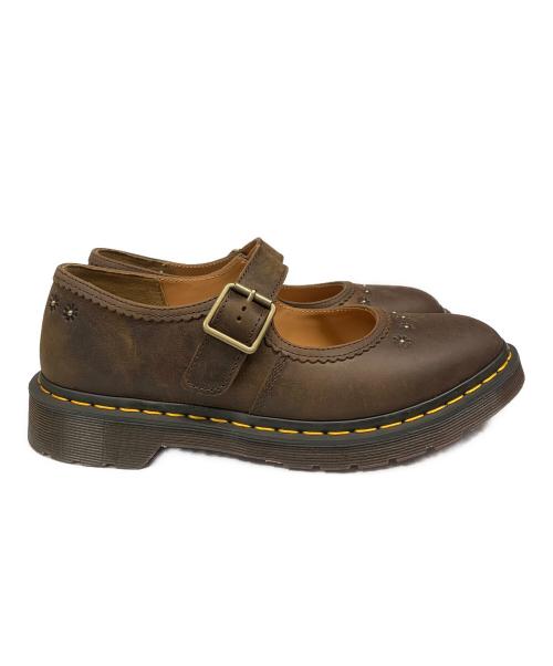 Dr.Martens（ドクターマーチン）Dr.Martens (ドクターマーチン) Dr.Martens　ブラウン　フラワー メリージェーン シューズ ブラウン サイズ:SIZE US10の古着・服飾アイテム