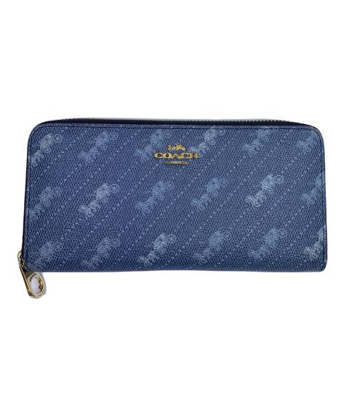 COACH（コーチ）COACH (コーチ) COACH　ブルー　長財布 ブルーの古着・服飾アイテム