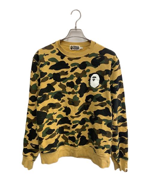 A BATHING APE（アベイシングエイプ）A BATHING APE (アベイシングエイプ) A BATHING APE　カーキ　カモフラージュ柄　スウェット カーキ サイズ:SIZE XLの古着・服飾アイテム