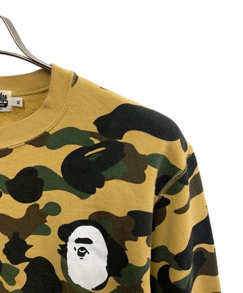 A BATHING APE（アベイシングエイプ）A BATHING APE (アベイシングエイプ) A BATHING APE　カーキ　カモフラージュ柄　スウェット カーキ サイズ:SIZE XLの古着・服飾アイテム