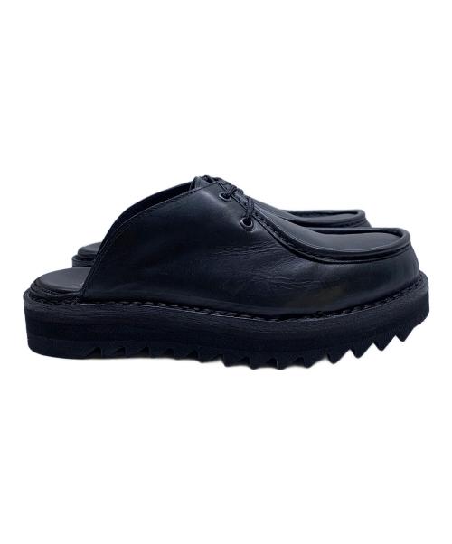 VERNACOLO（ベルナーコロ）VERNACOLO (ベルナーコロ) vernacolo　ブラック　SABO MOCCASIN VACCHETTA　サンダル ブラック サイズ:SIZE 41の古着・服飾アイテム