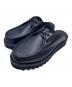 VERNACOLO（ベルナーコロ）の古着「vernacolo　ブラック　SABO MOCCASIN VACCHETTA　サンダル」｜ブラック