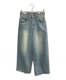 SURT×BIG JOHN（サート×ビッグジョン）の古着「SURT　BIG JOHN　スカイブルー　ルーズシルエット バギー デニム パンツ　ワイドデニムパンツ」｜スカイブルー