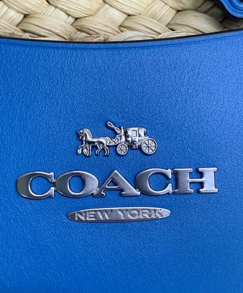 COACH（コーチ）COACH (コーチ) COACH　	ブルー×ベージュ　ショルダーバッグ ブルー×ベージュの古着・服飾アイテム