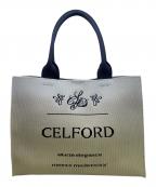 CELFORDセルフォード）の古着「CELFORD　トートバッグ」｜ナチュラル×ブラック