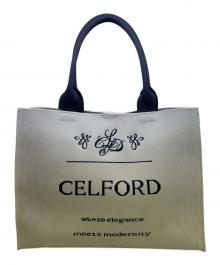 CELFORD（セルフォード）の古着「CELFORD　トートバッグ」｜ナチュラル×ブラック