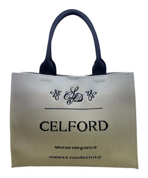 CELFORD（セルフォード）CELFORD (セルフォード) CELFORD　トートバッグ ナチュラル×ブラックの古着・服飾アイテム