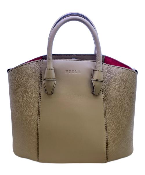 FURLA（フルラ）FURLA (フルラ) FURLA　MIASTELLA　ブラウン　2WAYバッグ ブラウンの古着・服飾アイテム