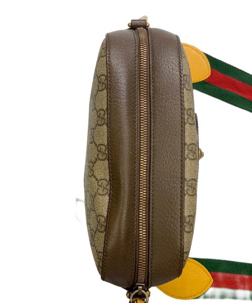 GUCCI（グッチ）GUCCI (グッチ) GUCCI　GGスプリーム　グレー×ブラウン　ショルダーバッグ グレー×ブラウンの古着・服飾アイテム