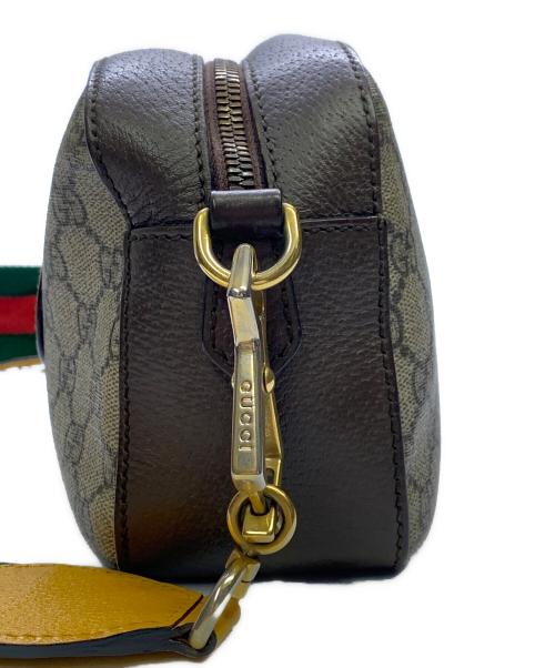 GUCCI（グッチ）GUCCI (グッチ) GUCCI　GGスプリーム　グレー×ブラウン　ショルダーバッグ グレー×ブラウンの古着・服飾アイテム