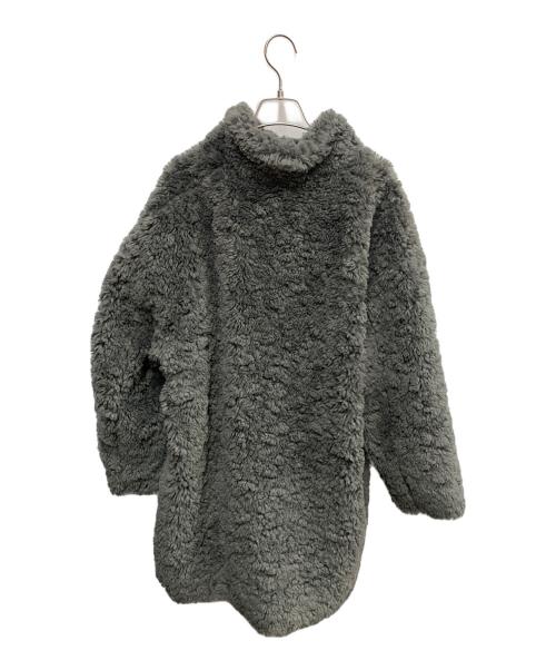THREE DOTS（スリードッツ）THREE DOTS (スリードッツ) THREE DOTS　グレー　ボアコート グレー サイズ:SIZE Sの古着・服飾アイテム