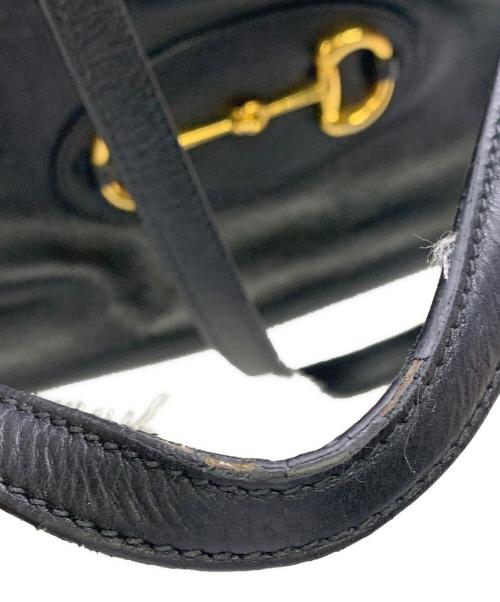 GUCCI（グッチ）GUCCI (グッチ) GUCCI　ホースビット　ブラック　トートバッグ ブラックの古着・服飾アイテム