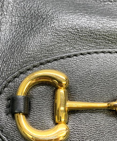 GUCCI（グッチ）GUCCI (グッチ) GUCCI　ホースビット　ブラック　トートバッグ ブラックの古着・服飾アイテム