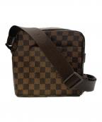 LOUIS VUITTONルイ ヴィトン）の古着「LOUIS VUITTON ダミエ オラフPM ブラウン ショルダーバッグ」｜ブラウン