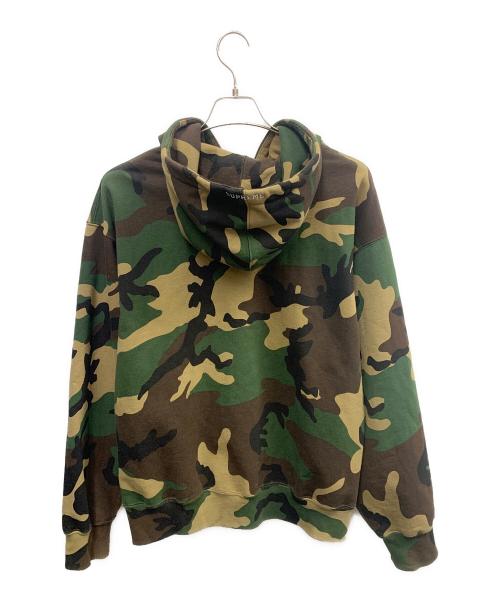 SUPREME（シュプリーム）SUPREME (シュプリーム) Supreme　グリーン　カモフラージュ柄　Logo Zip Up Hooded Sweatshirt　ジップパーカー グリーン サイズ:SIZE Lの古着・服飾アイテム