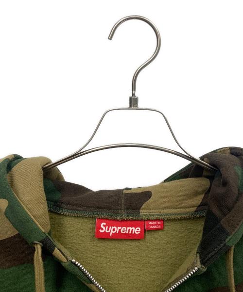 SUPREME（シュプリーム）SUPREME (シュプリーム) Supreme　グリーン　カモフラージュ柄　Logo Zip Up Hooded Sweatshirt　ジップパーカー グリーン サイズ:SIZE Lの古着・服飾アイテム