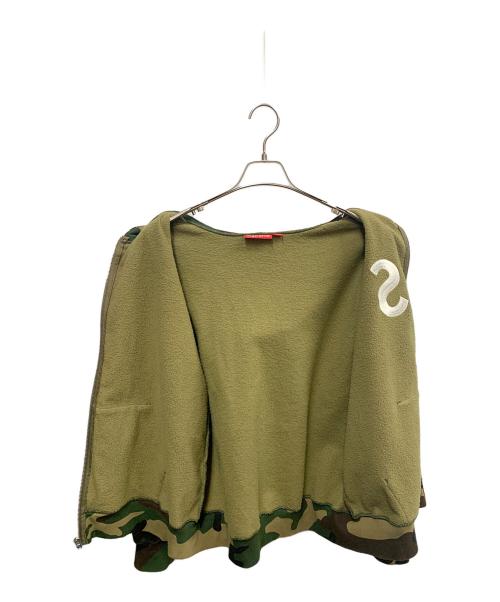 SUPREME（シュプリーム）SUPREME (シュプリーム) Supreme　グリーン　カモフラージュ柄　Logo Zip Up Hooded Sweatshirt　ジップパーカー グリーン サイズ:SIZE Lの古着・服飾アイテム