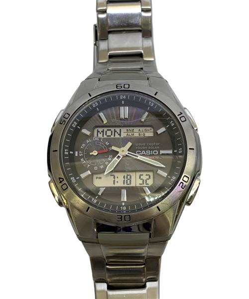 CASIO（カシオ）CASIO (カシオ) wave ceptor　デジアナウォッチ ブラックの古着・服飾アイテム