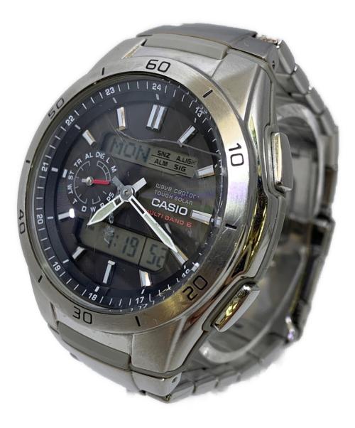 CASIO（カシオ）CASIO (カシオ) wave ceptor　デジアナウォッチ ブラックの古着・服飾アイテム