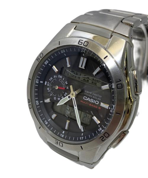 CASIO（カシオ）CASIO (カシオ) wave ceptor　デジアナウォッチ ブラックの古着・服飾アイテム