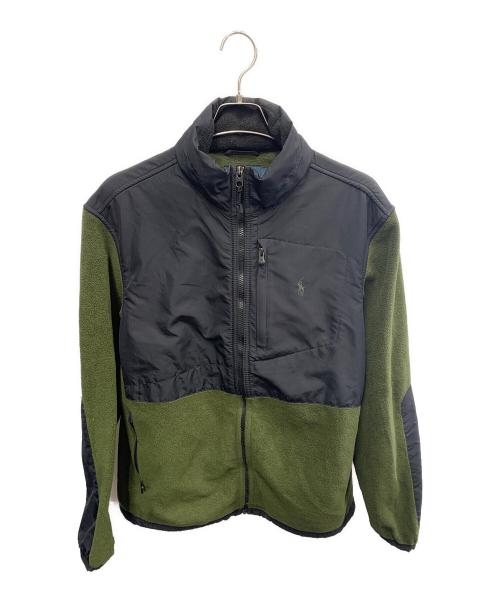 POLO RALPH LAUREN（ポロ・ラルフローレン）POLO RALPH LAUREN (ポロ・ラルフローレン) POLO RALPH LAUREN　	グリーン×ブラック　ポーラテックフリースジャケット グリーン×ブラック サイズ:SIZE Mの古着・服飾アイテム